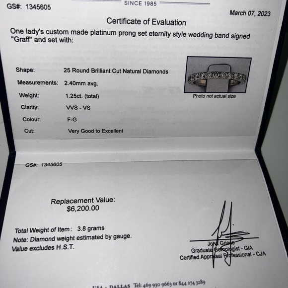 VVS Diamond Eternity Band - Picture 5 of 5